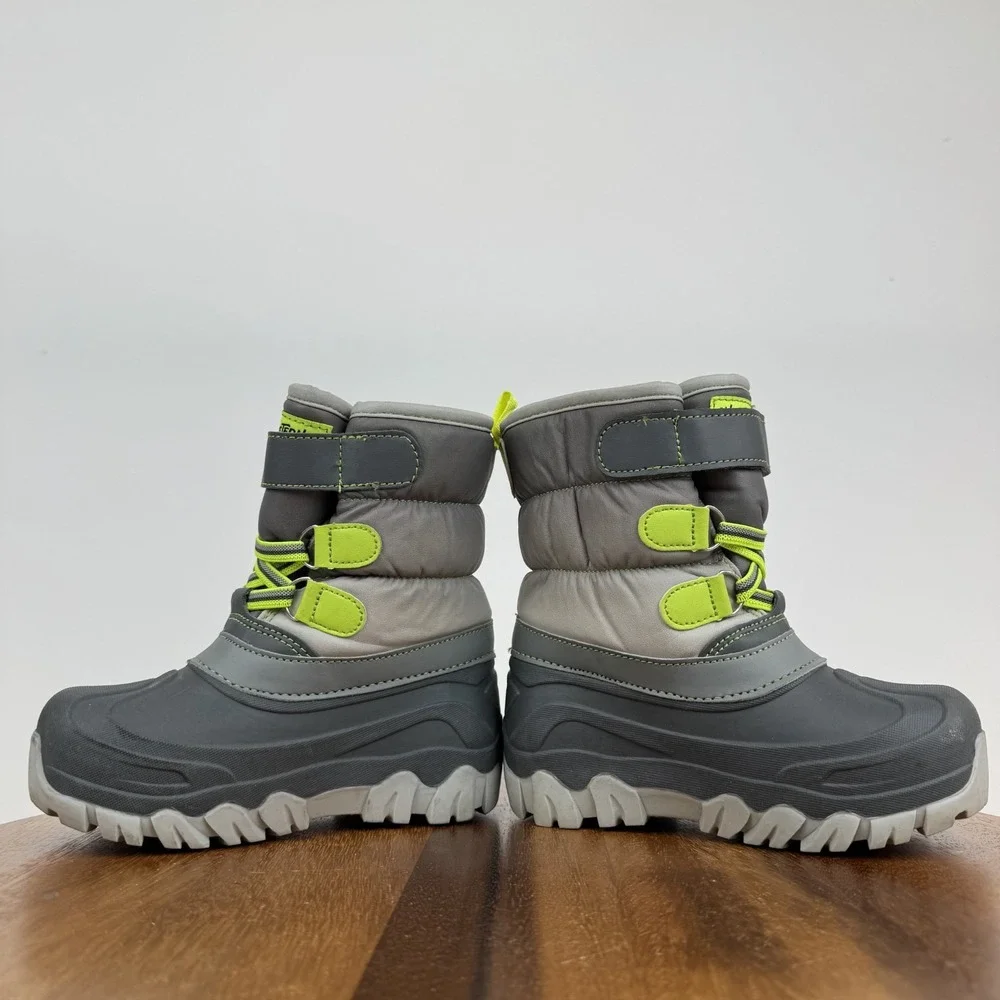 Little Kids Western Chief Ascend Charcoal Comfort Lined Snow Boots Size 10 C GUC